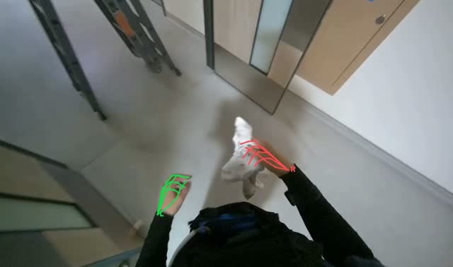 Wiping door frames: egocentric robotics sample