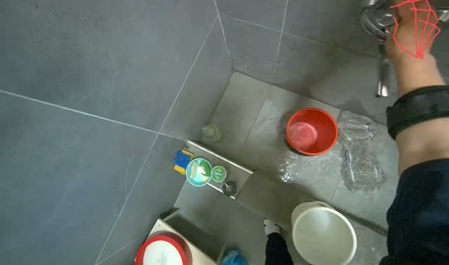 Setting up cleaning equipment: egocentric robotics sample