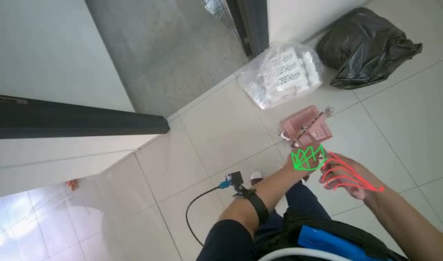 Sweeping floor with broom: egocentric robotics sample