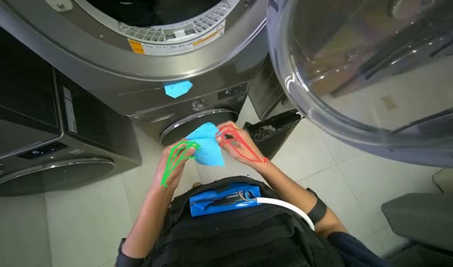Inspecting and marking washing machines: egocentric robotics sample