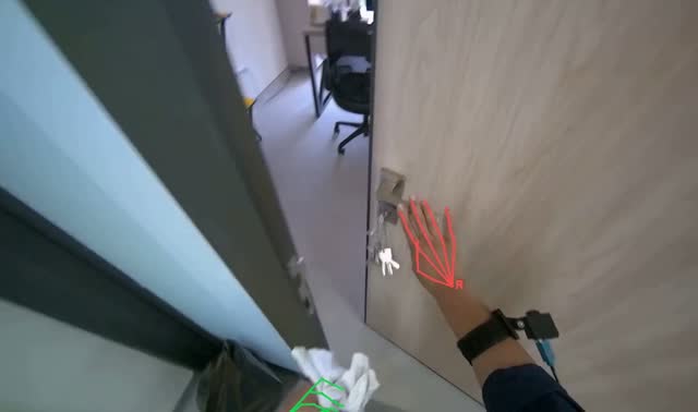Cleaning office area surfaces: egocentric robotics sample