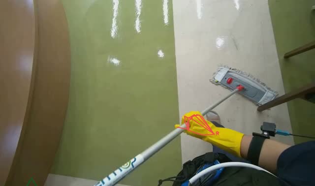 Mopping floor: egocentric robotics sample