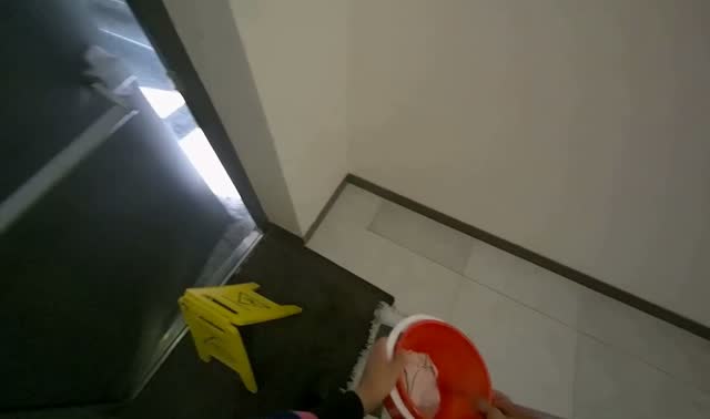 Mopping floor: egocentric robotics sample