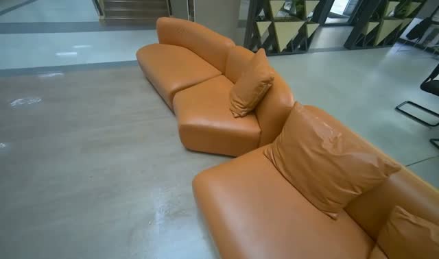 Adjusting cushions on sofa: egocentric robotics sample