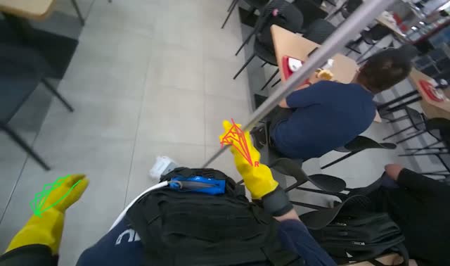 Changing mop head: egocentric robotics sample