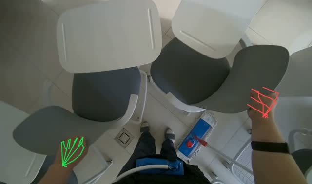 Arranging chairs in room: egocentric robotics sample