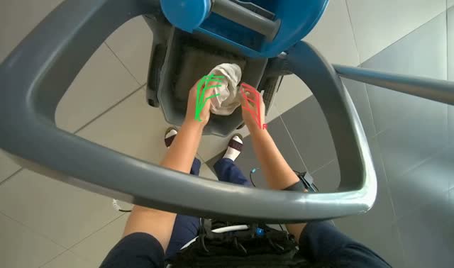 Wringing cleaning cloth: egocentric robotics sample