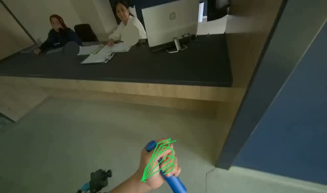 Mopping office floor: egocentric robotics sample