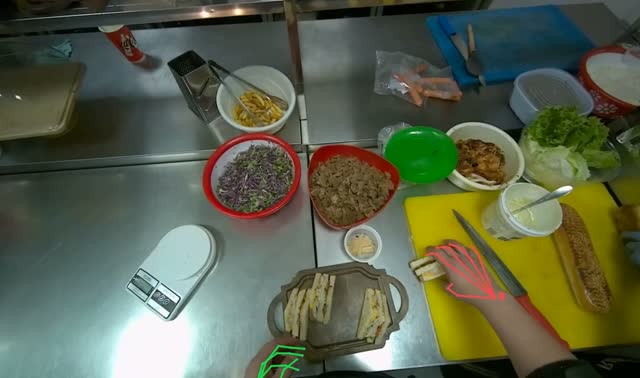 Assembling meal on serving tray: egocentric robotics sample