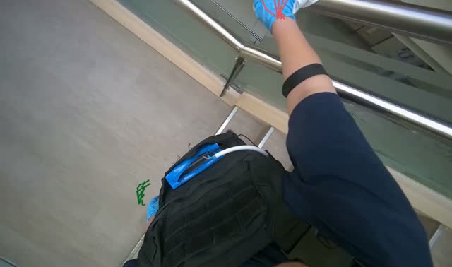 Wiping handrail: egocentric robotics sample