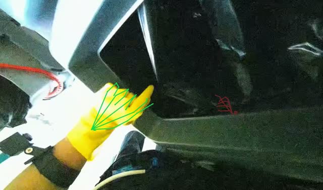 Collecting trash from bin: egocentric robotics sample