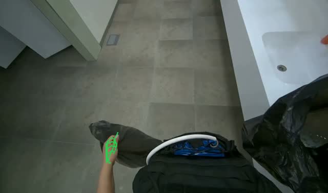 Emptying office trash bins: egocentric robotics sample