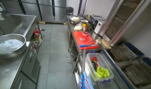 Unpacking and slicing meat: egocentric robotics sample