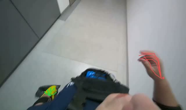 Transporting collected trash: egocentric robotics sample