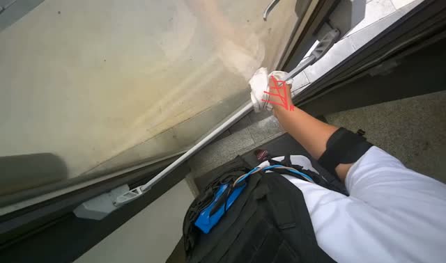 Wiping office surfaces: egocentric robotics sample