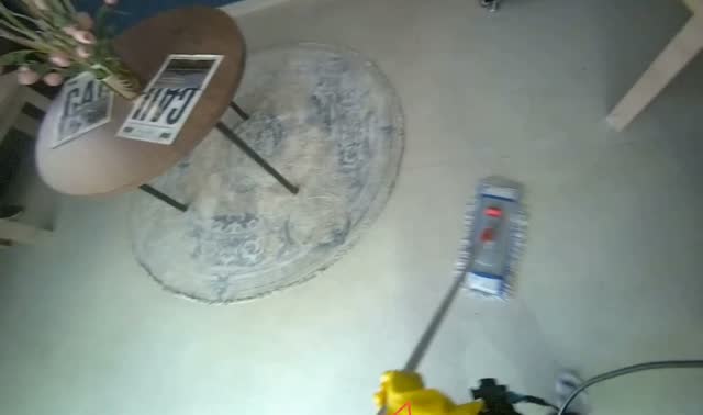 Mopping office floor: egocentric robotics sample
