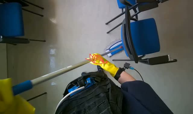 Mopping floor: egocentric robotics sample