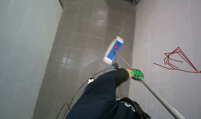 Mopping the floor: egocentric robotics sample