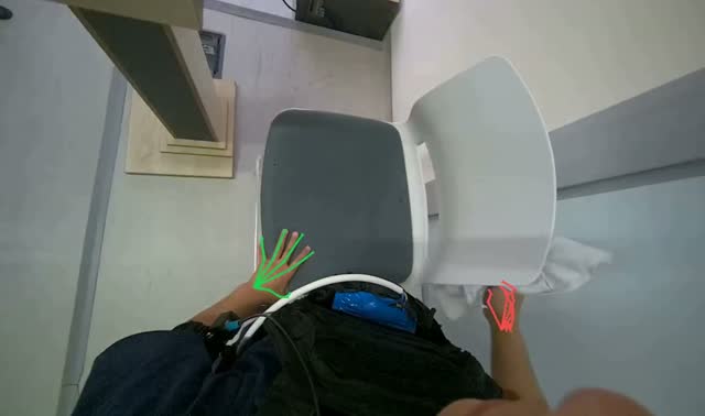 Wiping classroom surfaces: egocentric robotics sample