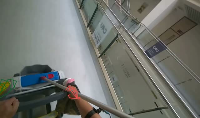 Managing cleaning cart supplies: egocentric robotics sample