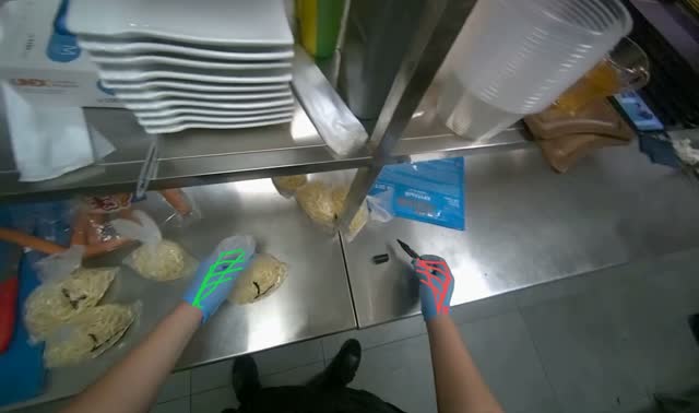 Preparing noodle portions: egocentric robotics sample