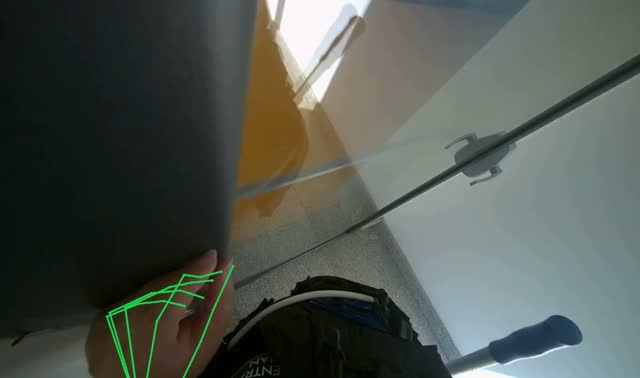 Mopping building floor: egocentric robotics sample