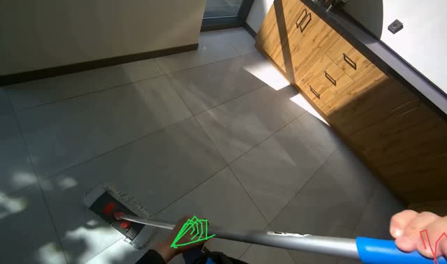 Mopping floor: egocentric robotics sample