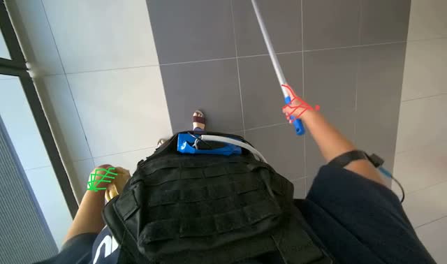 Mopping the floor: egocentric robotics sample