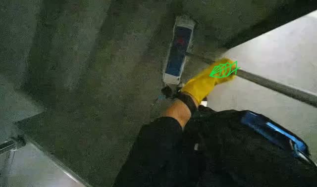 Mopping hallway and stairs: egocentric robotics sample