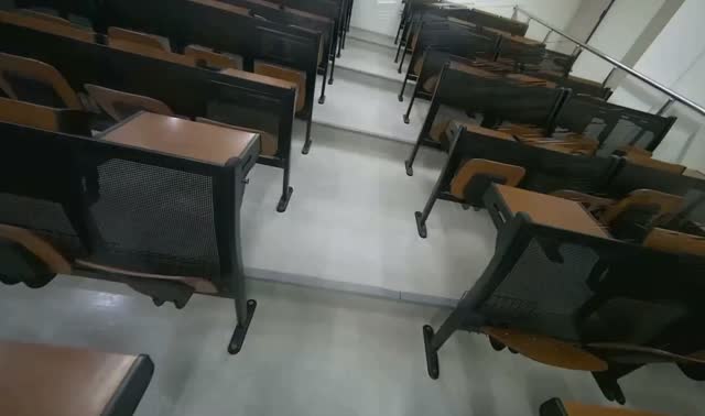 Mopping lecture hall floor: egocentric robotics sample