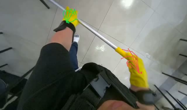Mopping floor: egocentric robotics sample