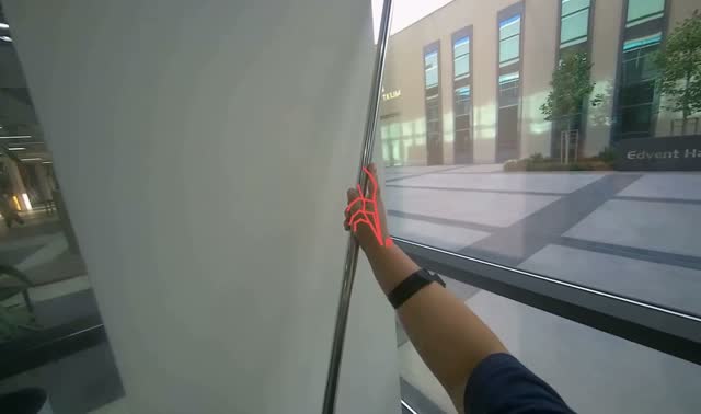 Opening door with mop handle: egocentric robotics sample