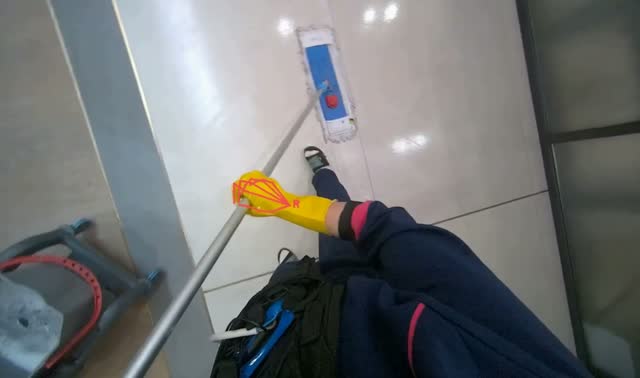 Mopping floor: egocentric robotics sample