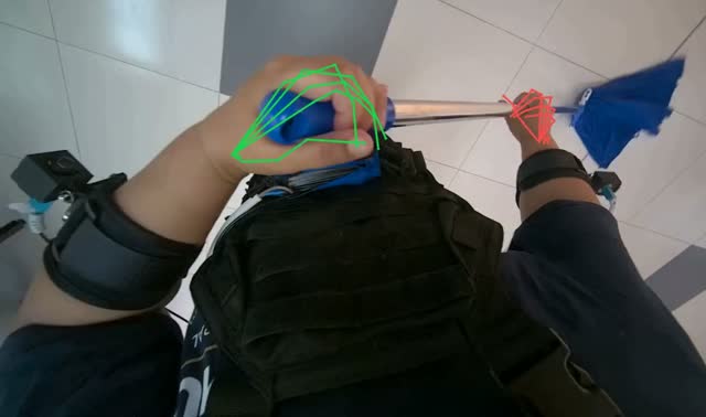 Mopping the floor: egocentric robotics sample