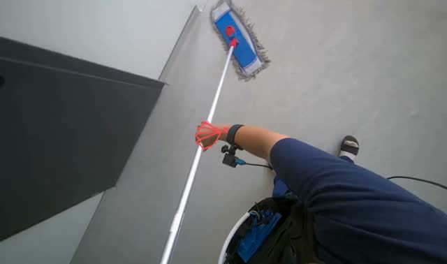 Mopping floor: egocentric robotics sample