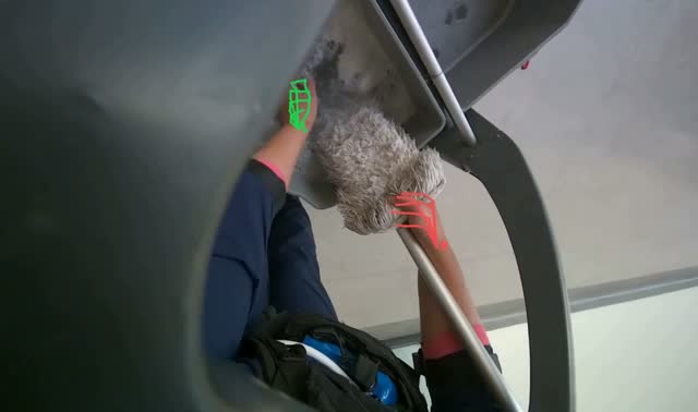 Cleaning mop head: egocentric robotics sample