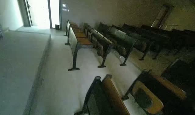 Folding Lecture Hall Desks: egocentric robotics sample
