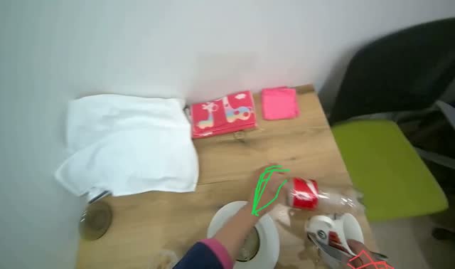 Organizing items on table: egocentric robotics sample