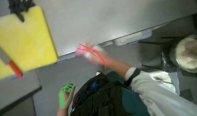 Wiping kitchen counter: egocentric robotics sample
