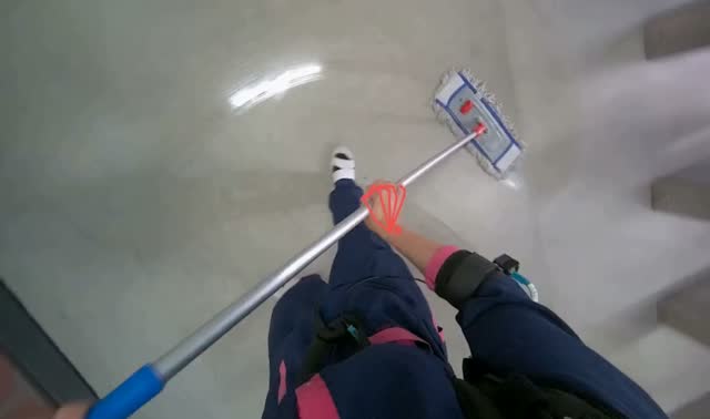 Mopping the floor: egocentric robotics sample