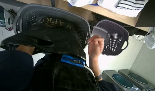 Packing clothes into a bag: egocentric robotics sample