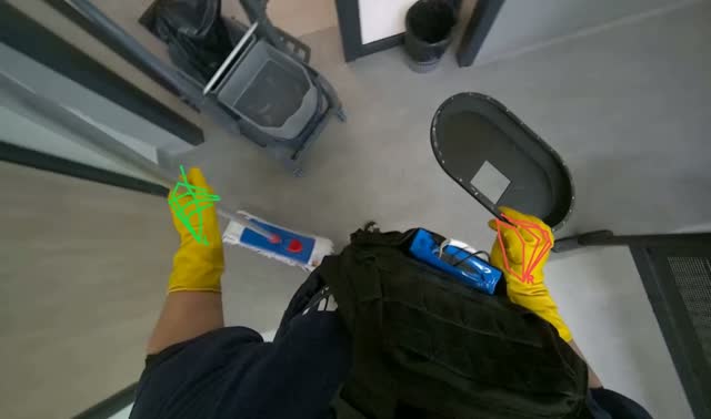 Mopping floor: egocentric robotics sample