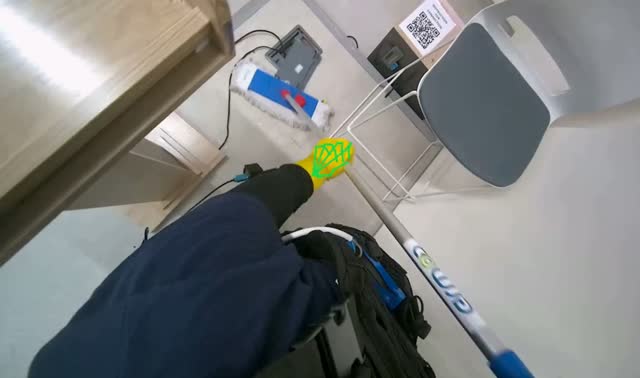 Mopping classroom floor: egocentric robotics sample