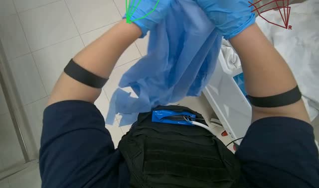 Cleaning and organizing medical room: egocentric robotics sample