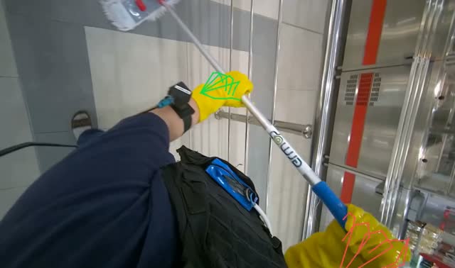 Mopping floor: egocentric robotics sample