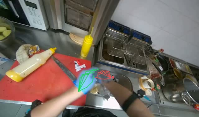 Loading french fries into fryer: egocentric robotics sample
