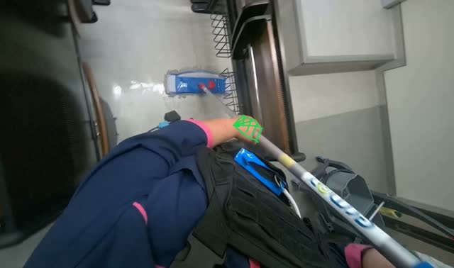 Mopping lecture hall floor: egocentric robotics sample