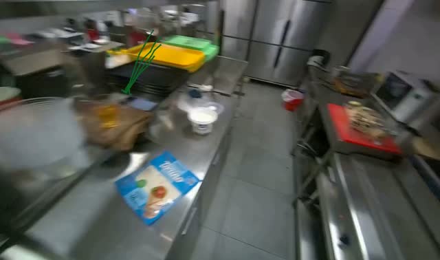 Taking lavash bread and meal from stove: egocentric robotics sample