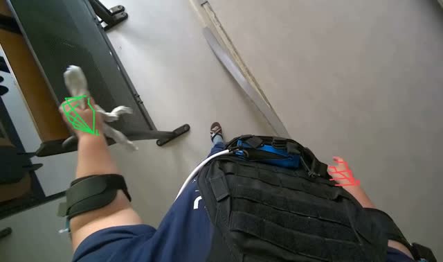 Folding cleaning cloth: egocentric robotics sample