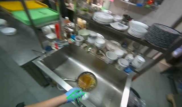 Preparing and storing food item: egocentric robotics sample